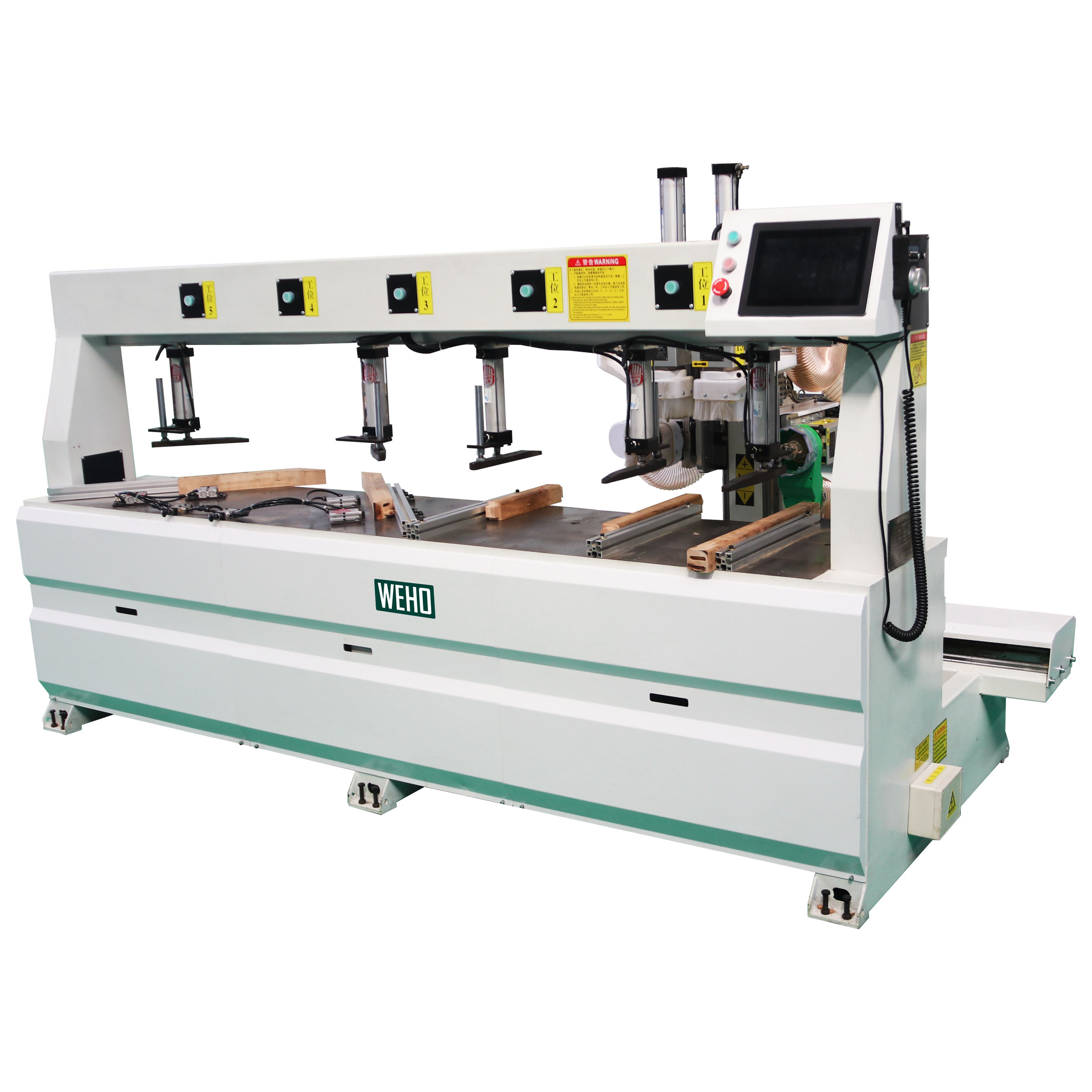 Automatic wood tenoner and mortiser machines with 12 types tenon and mortise made by one machine
